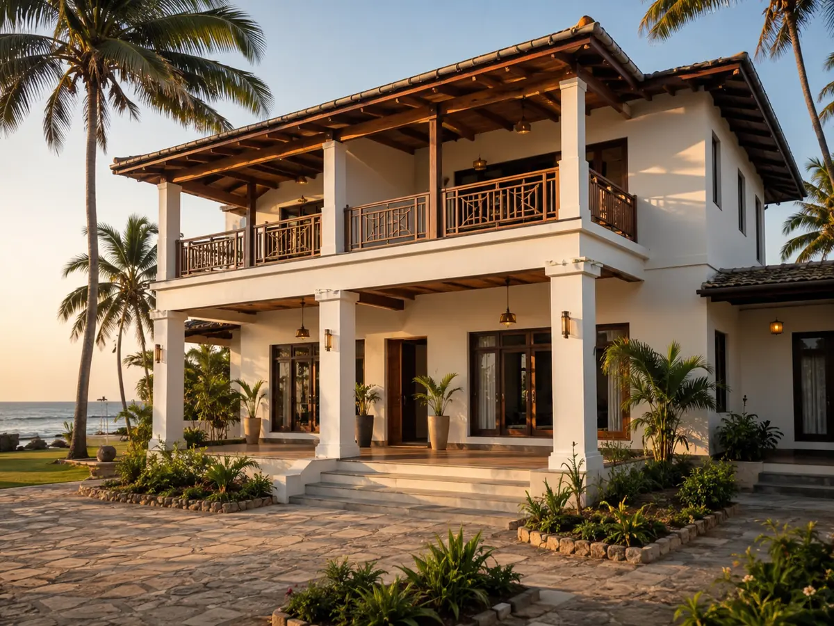 Renovated coastal property with a modern exterior